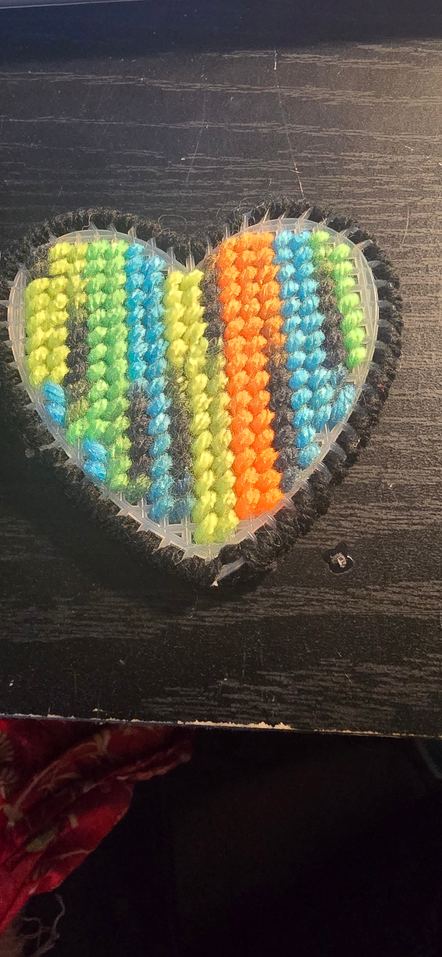 Hearts Homemade Yarn and Plastic Canvas