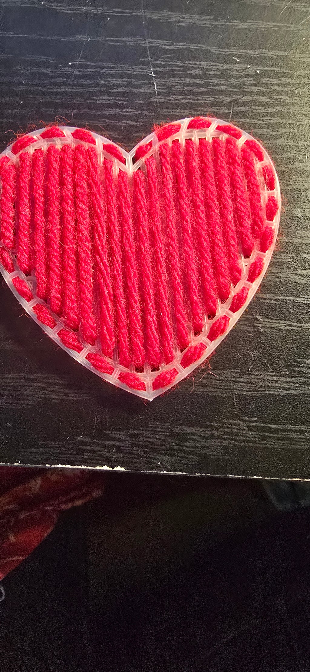 Hearts Homemade Yarn and Plastic Canvas