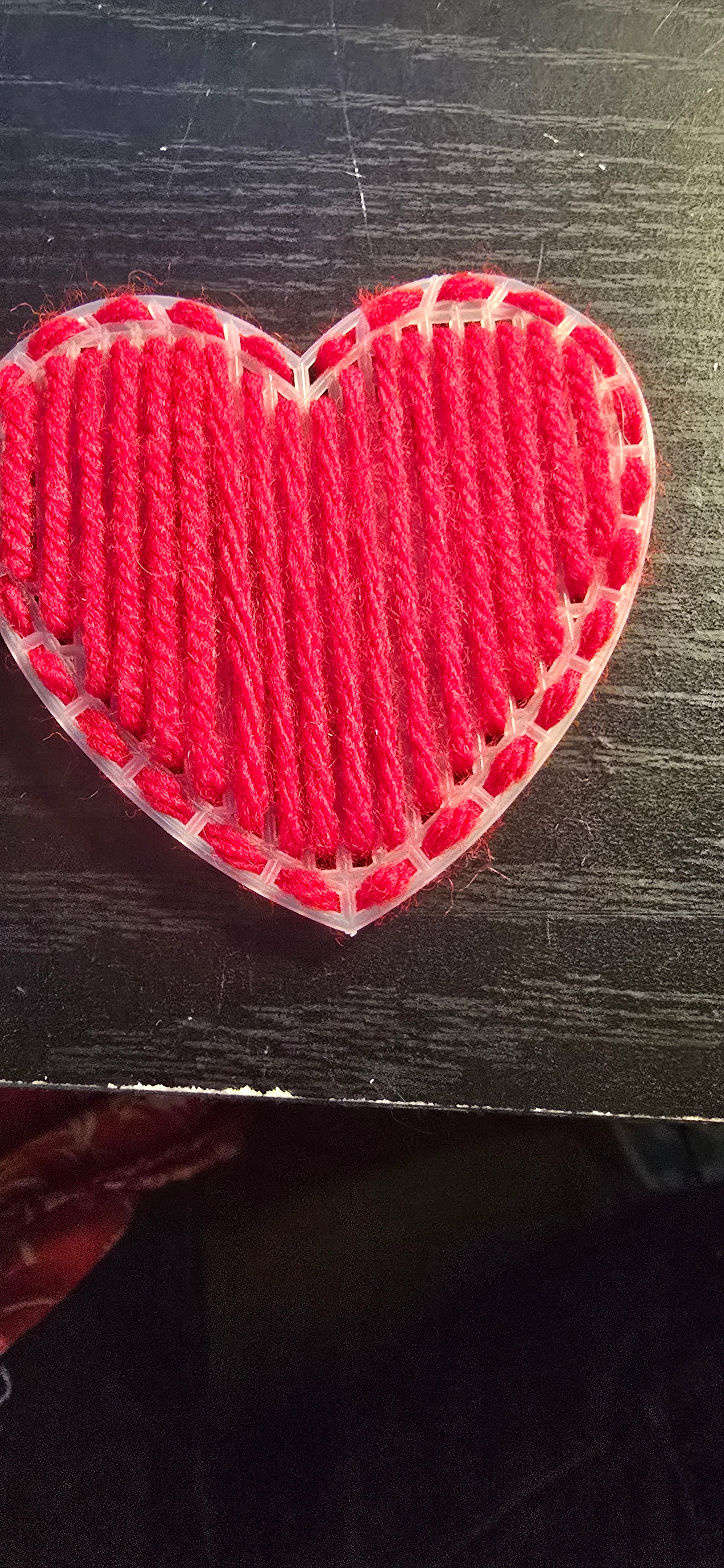 Hearts Homemade Yarn and Plastic Canvas