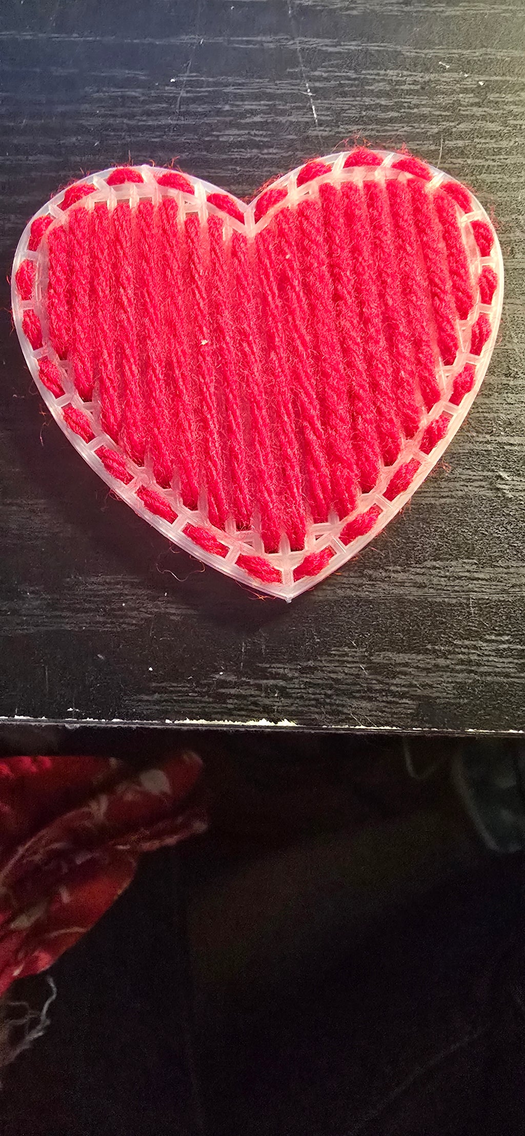 Hearts Homemade Yarn and Plastic Canvas