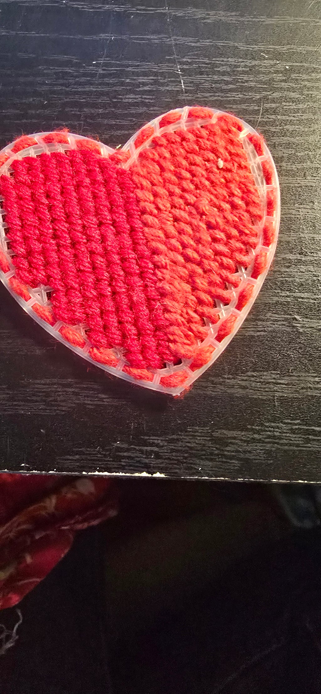 Hearts Homemade Yarn and Plastic Canvas
