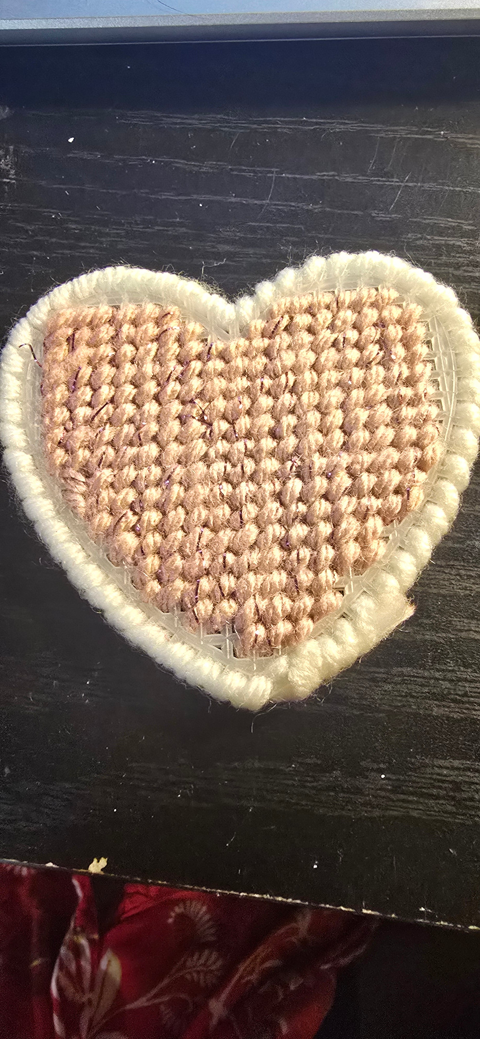 Hearts Homemade Yarn and Plastic Canvas